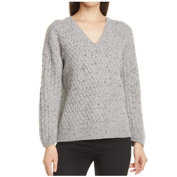 NWT VINCE Wool Cable Dolman Sleeve Sweater - Picture 1 of 11